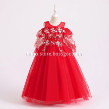 New design wholesale boutique remark fashion adorable wedding princess new girls beautiful flower dresses for child